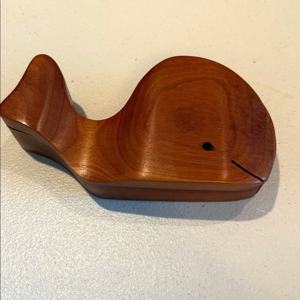 Handcrafted Wooden Whale Box